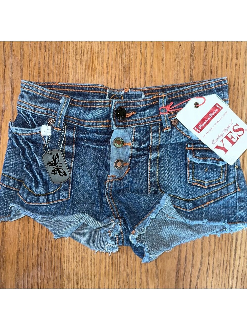 NWT Girl's Size 8 YES Premium Denim Blue Jean Denim Shorts